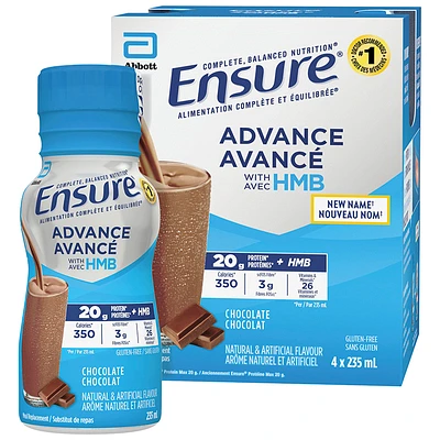 Ensure Advance Nutritional Drink - Chocolate - 4 x 235ml