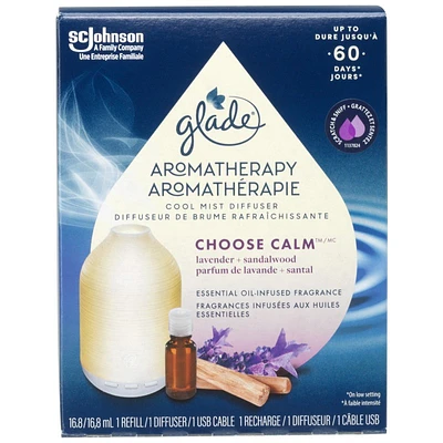 Glade Aromatherapy Diffuser Air Freshener - Choose Calm - 16.8ml