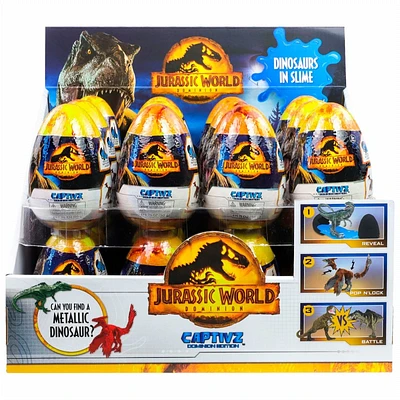 Jurassic World Park Dinosaur Captivz Dominion Slime Egg - Assorted