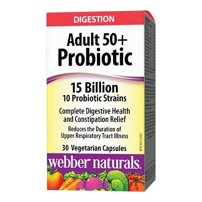 Webber Naturals Adult 50+ Probiotic Capsules - 30's
