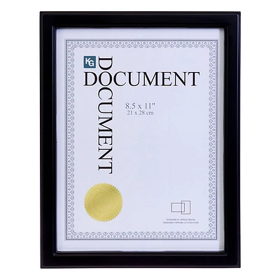 Kiera Grace Caspian Document Frame - Black - 8.5x11 Inch - PH43010-6