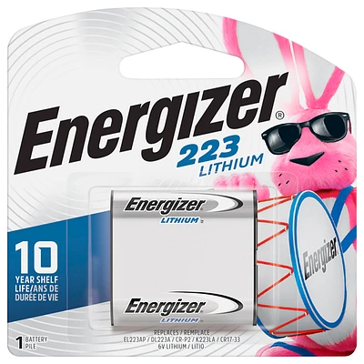Energizer 6V Lithium Battery Single EL223