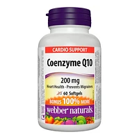 Webber Naturals Coenzyme Q10 Softgels - 200mg - 60's