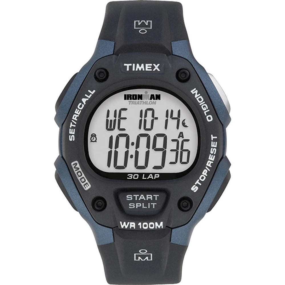 Timex Ironman Watch - Black/Blue - T5H591GP