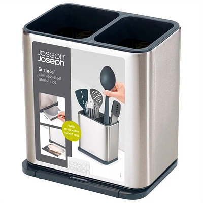 Joseph Joseph Utensil Holder with Spoon Rest - Black