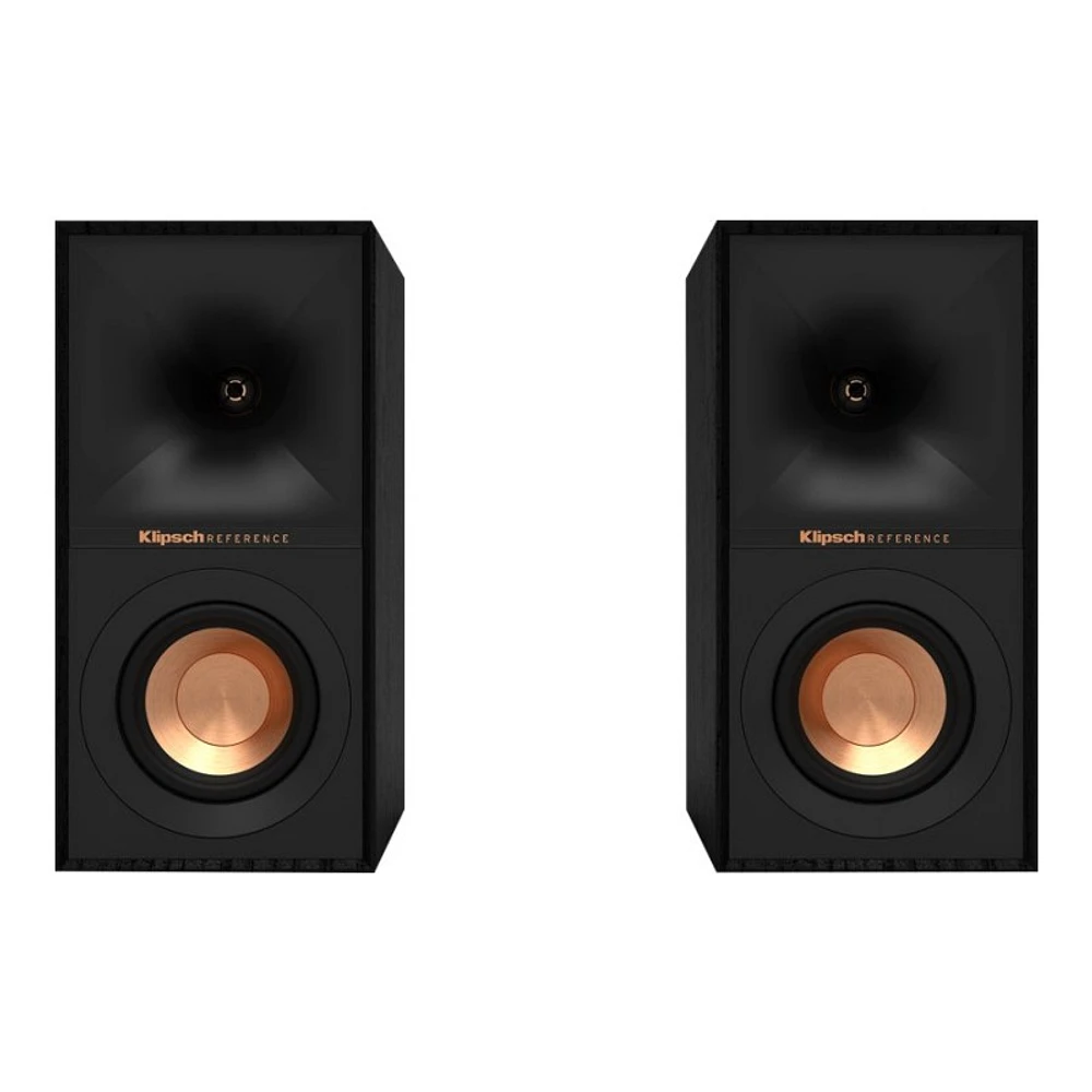 Klipsch Reference Series R-40M 50W Bookshelf Speakers - Pair - Black - R40M