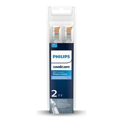 Philips Sonicare Premium Replacement Brush Head for Toothbrush - 2 pack