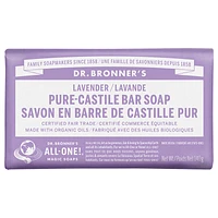 Dr. Bronner's Pure-Castile Bar Soap - Lavender - 140g