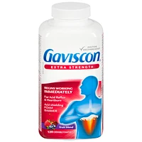 Gaviscon Extra Strength Chewable Foam Tabs - Fruit Blend - 120s