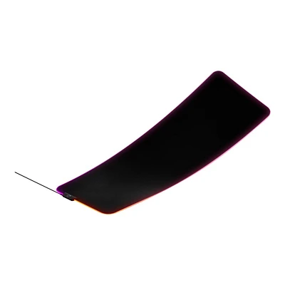 SteelSeries QcK Prism XL RGB Gaming Mouse Pad - Black