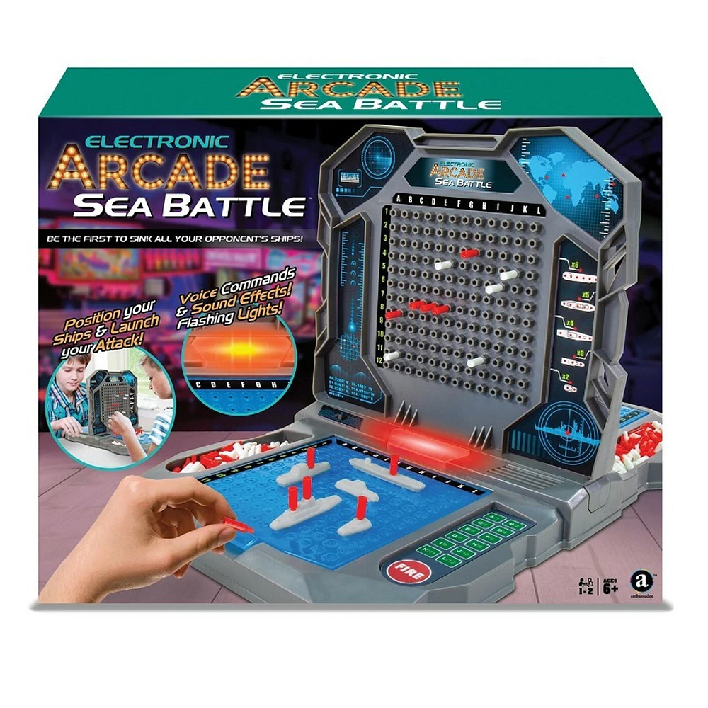 Pac-Man Electronic Arcade Sea Battle Game - 39 x 25 x 24cm