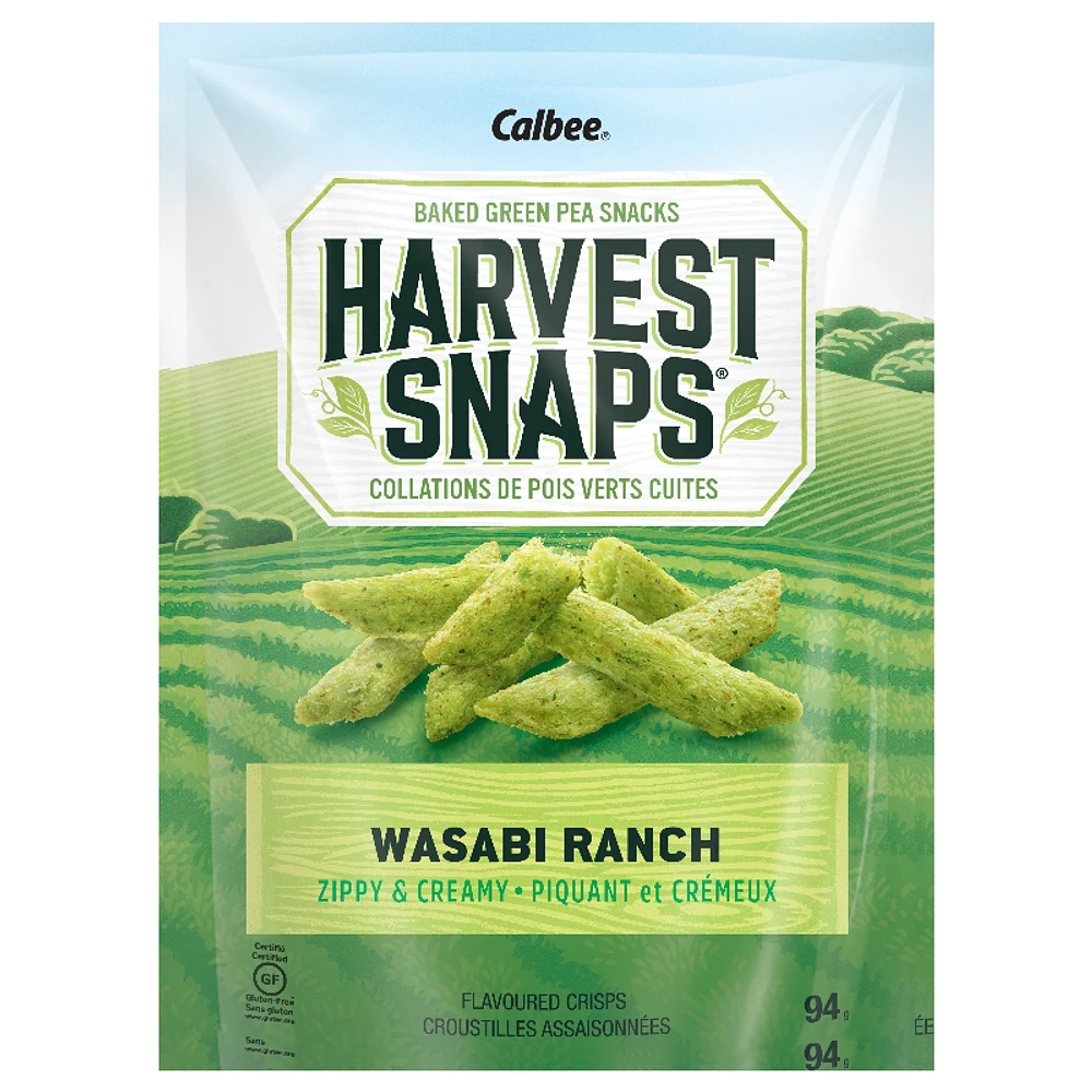Harvest Snaps Green Pea Crisps - Wasabi Ranch - 94g