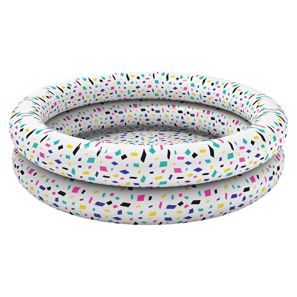 Incredible Novelties Confetti 2 Ring Inflatable Pool