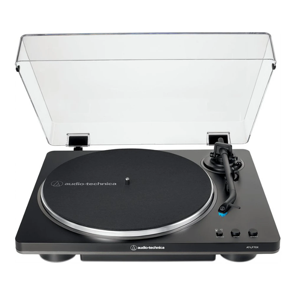 Audio-Technica AT-LP70X Turntable - Black/Grey - AT-LP70X-BG