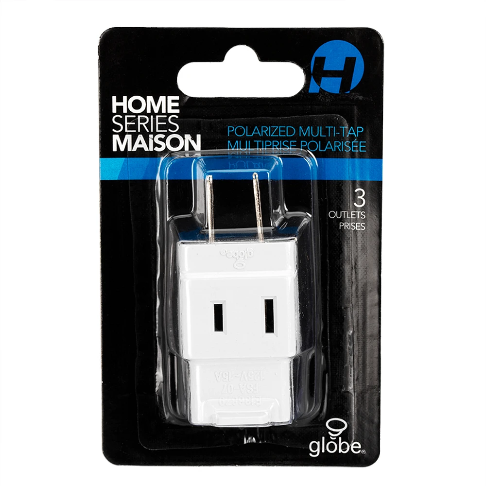 Globe Multiplus 3-outlet - White - 60002