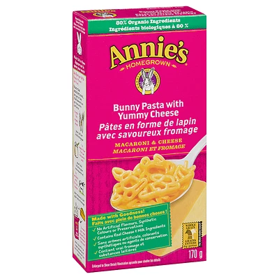 Annie's Bunny Pasta with Yummy Cheese - 170g