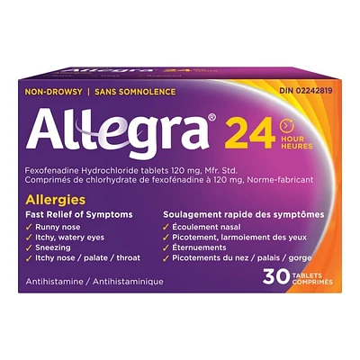 Allegra 24 Hour Allergies Tablets - 30's