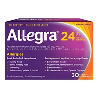 Allegra 24 Hour Allergies Tablets - 30's