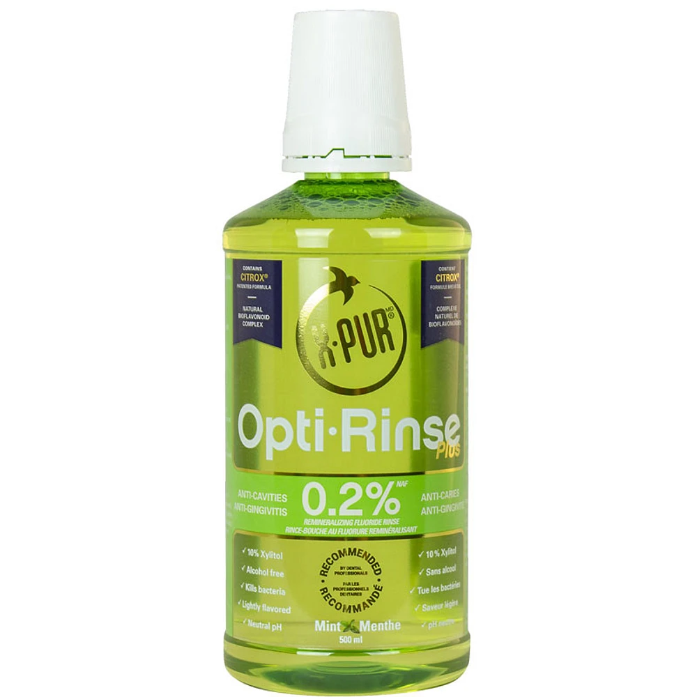 X-Pur Opti-Rinse Plus 0.2% Oral Rinse - Mint - 500ml