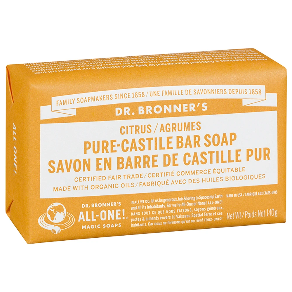 Dr. Bronner's Pure-Castile Bar Soap - Citrus - 140g