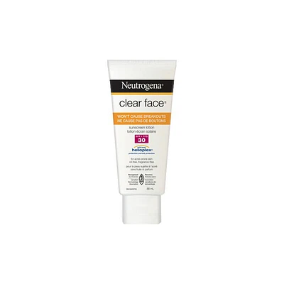 Neutrogena Clear Face Lotion Sunscreen - Broad Spectrum SPF 30 - 88ml