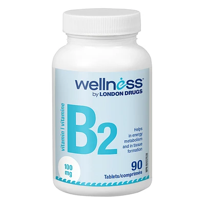 Wellness by London Drugs Vitamin B2 - 100mg - 90s