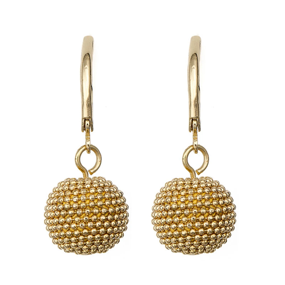 Anne Klein Pendant Pave Drop Earrings