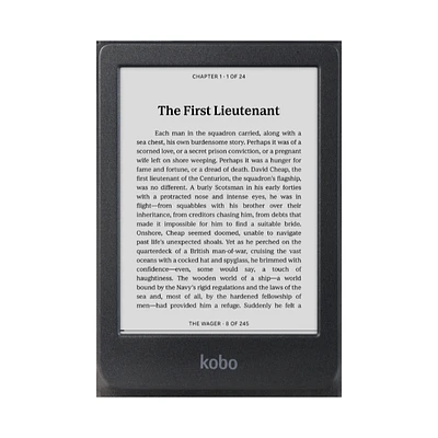 Kobo Clara Black & White Screen eBook Reader - Black - N365-KU-BK-K-EP