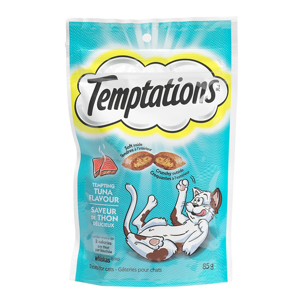 Whiskas Temptations Treats for Cats - Tempting Tuna Flavour - 85g