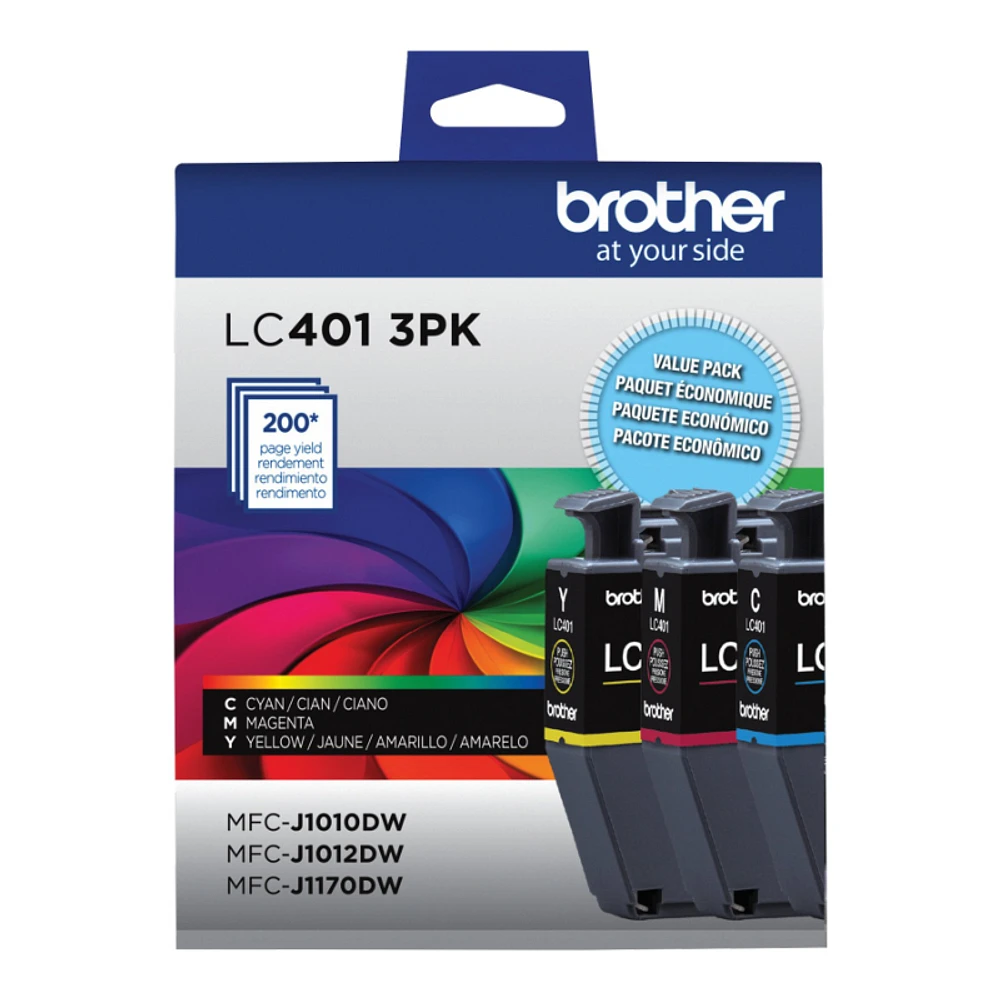 Brother Standard Colour Ink Cartridges - CMY - 3 piece