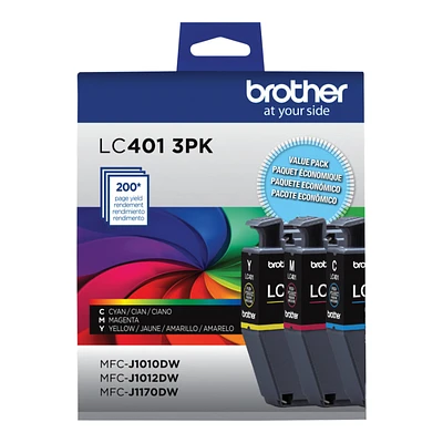 Brother Standard Colour Ink Cartridges - CMY - 3 piece