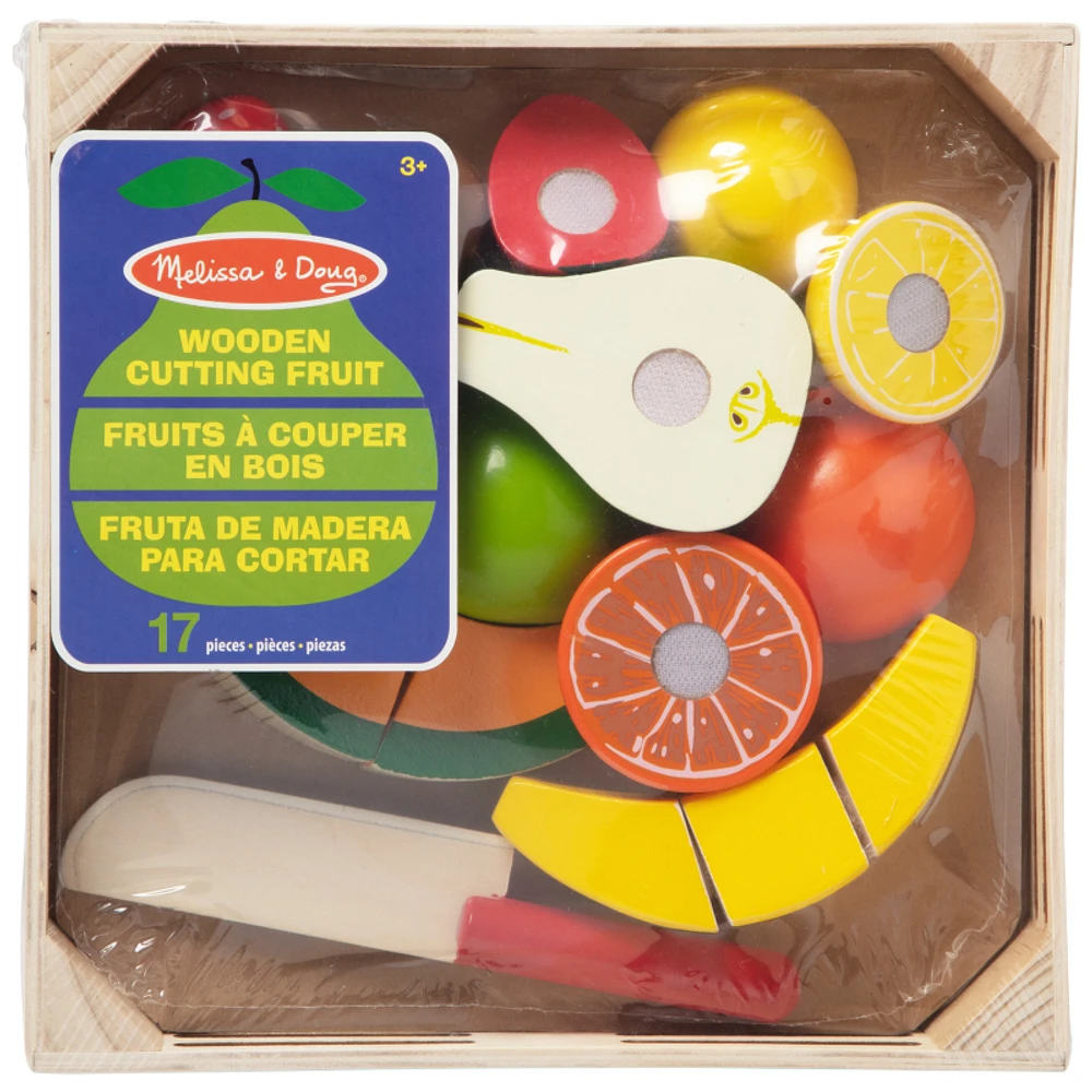 Melissa & Doug Wooden Cutting Fruit - 17 Piece