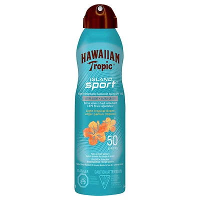 Hawaiian Tropic Island Sport Sunscreen Spray - SPF 50 - 170g