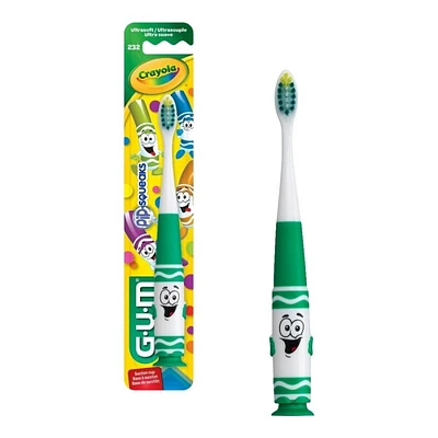 GUM Crayola Pip-Squeaks Kids Toothbrush - Ultrasoft - 12560
