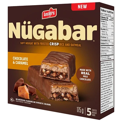 Leclerc Nugabar Chocolate and Caramel -175g