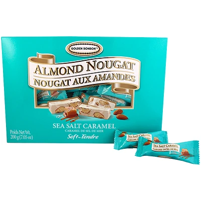 Golden BonBon Almond Nougat - Sea Salt Caramel - Soft - 200g