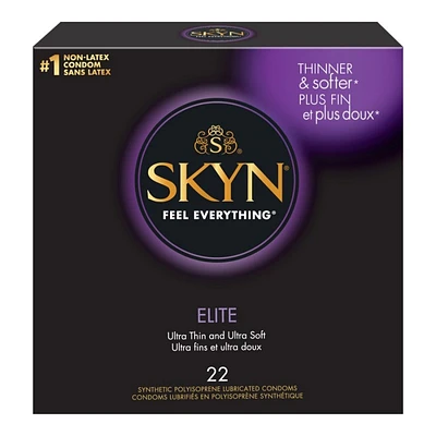 SKYN Elite Ultra Thin and Ultra Soft Condoms - 22s