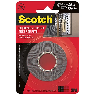 Scotch Extremely Strong Mounting Tape - 1in x 60in
