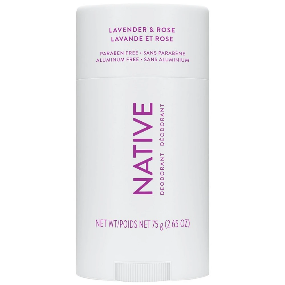 Native Deodorant Stick - Lavender and Rose - 75g