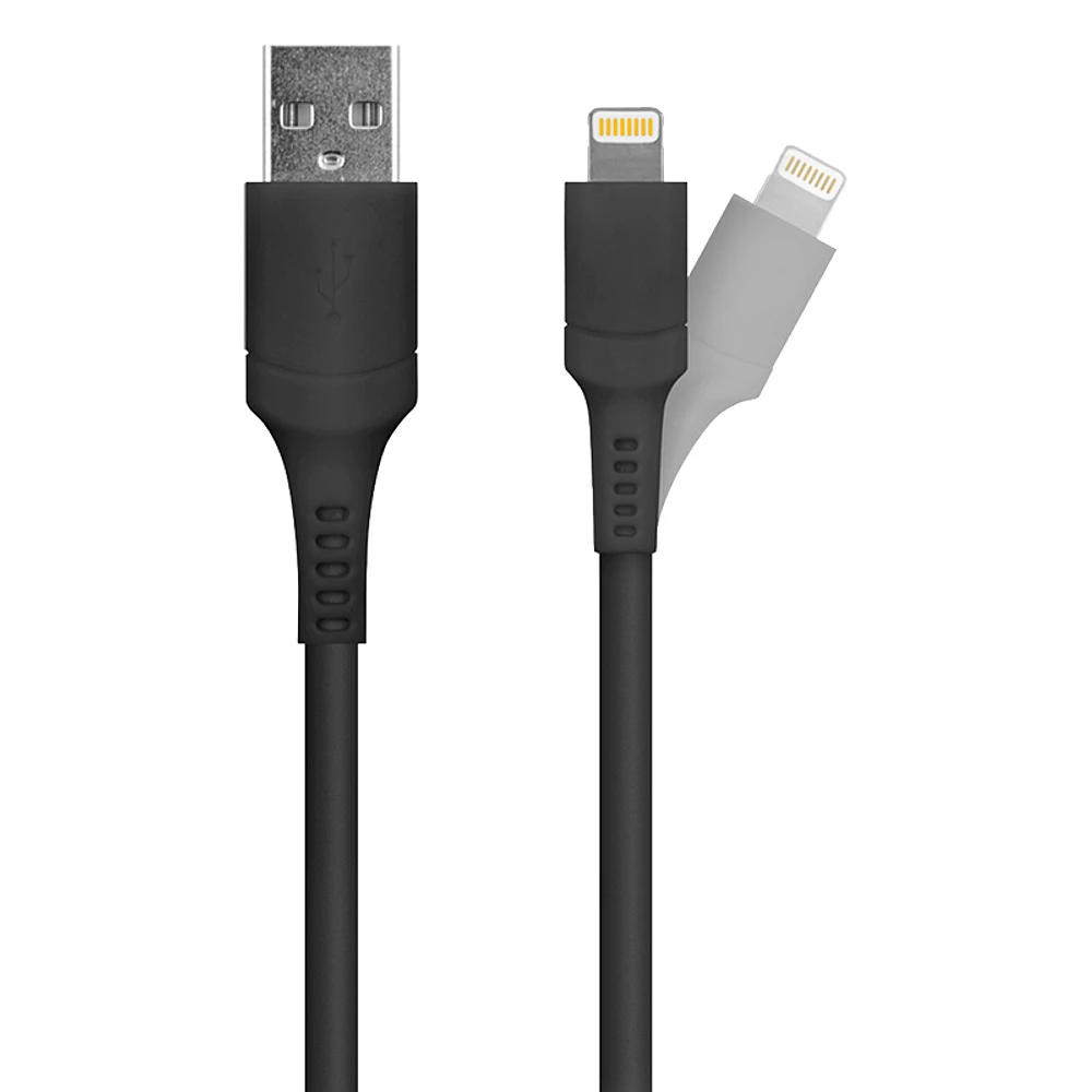 Logiix Sync & Charge 1.2M Anti-Stress Lightning Cable