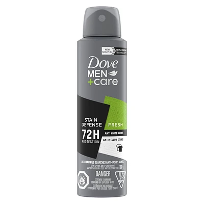 Dove Men+Care Dry Spray Antiperspirant - Stain Defense Fresh - 107g