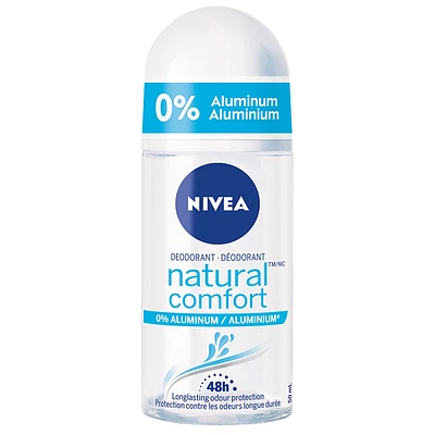 Nivea Natural Comfort Aluminum Free Roll On Deodorant - 50mL