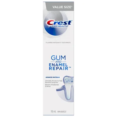 Crest Pro Health Gum and Enamel Repair Toothpaste - Advanced Whitening - 110ml