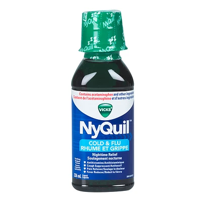 Vicks Nyquil Liquid for Cold and Flu - Original - 236ml