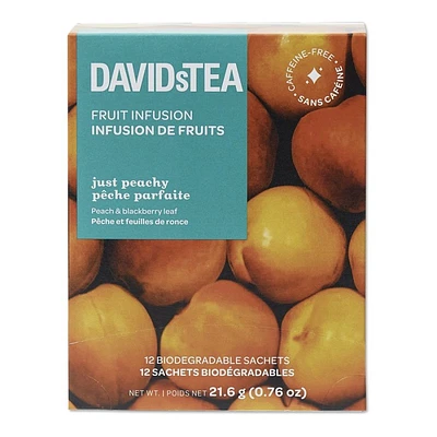 DAVIDsTEA Fruit Infusion Tea - Just Peachy - 12's
