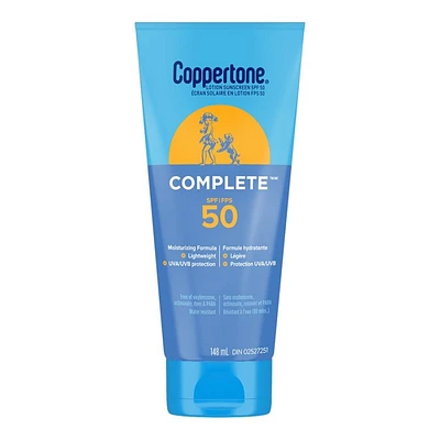 Coppertone Complete Sunscreen Lotion - SPF 50 - 148ml