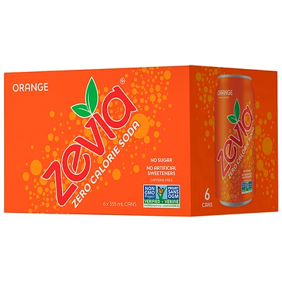 Zevia Soda - Orange - 6x355ml