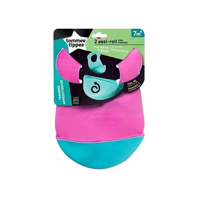 Tommy Tippee Easi-Roll Bib - Pink
