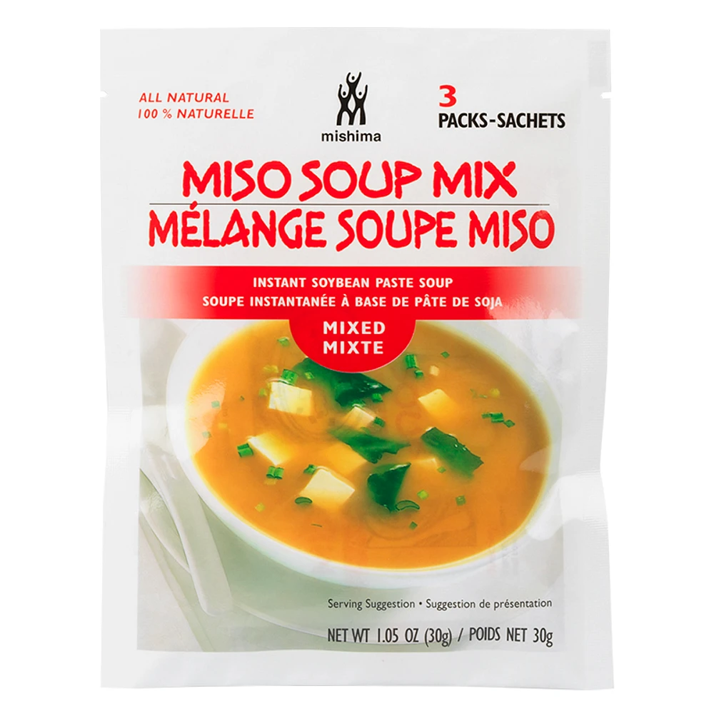 Mishima Instant Miso Soup - Mixed - 3 Pack