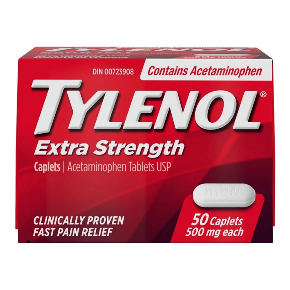 Tylenol* Extra Strength Acetaminophen Caplets - 50's� �